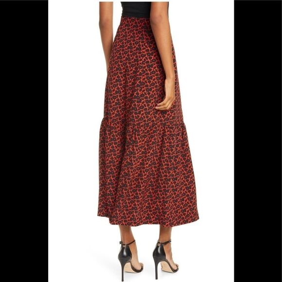 RODEBJER Ziga Maxi‎ Skirt, Red/Black, Size Small (2/4), Designer, Red/Black, NWT - Picture 3 of 16